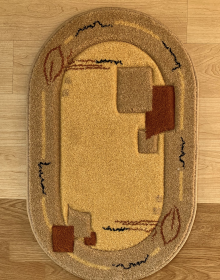 Синтетичний килим Frize Vrezanny 5858A yellow - высокое качество по лучшей цене в Украине.